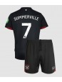 West Ham United Crysencio Summerville #7 Venkovní dres pro děti 2024-25 Krátký Rukáv (+ trenýrky)